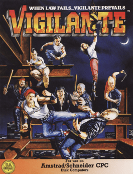 Vigilante box art for Amstrad CPC